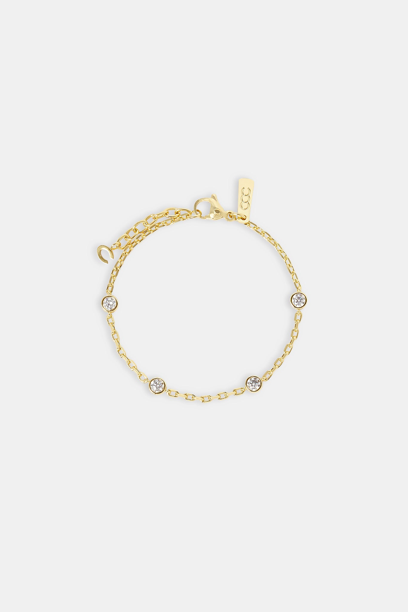 Gemstone Rolo Bracelet - 5mm - Gold